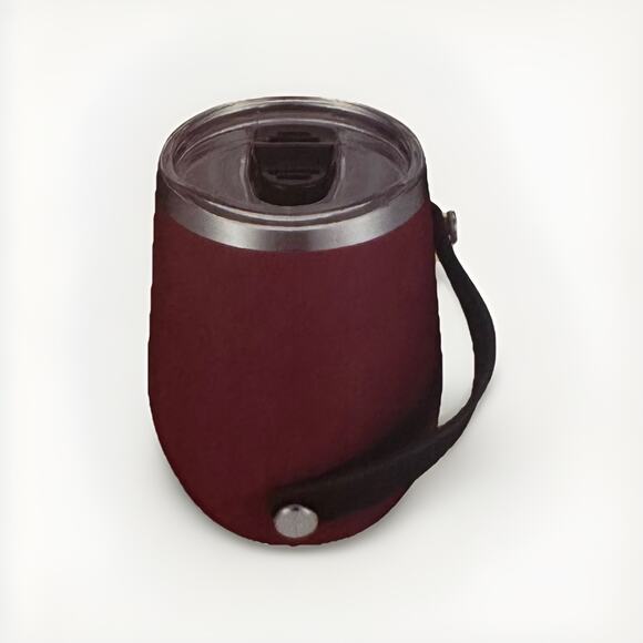 12oz Wine Cup Tumbler, Stainless Steel Vacuum Insulated, with Lid and Handle NEW - Picture 2 of 4